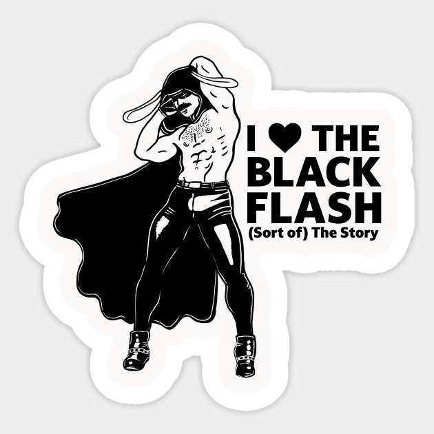 Black Flash Sticker by (Sort of) The Story